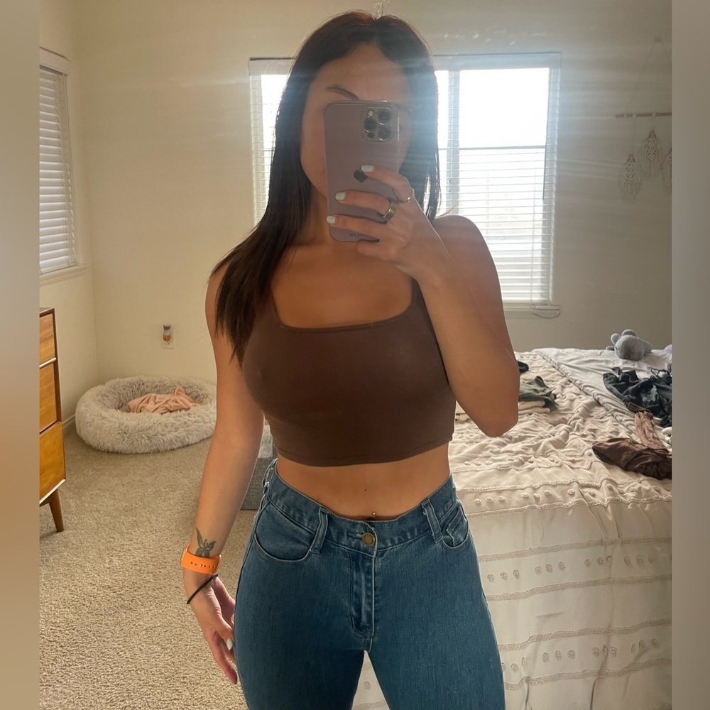 Joah brown Size XS/S Sleeveless tank
